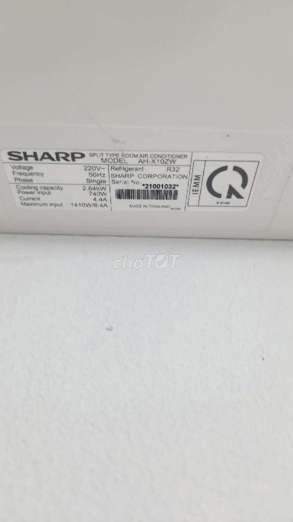 Thanh lý điều hòa sharp 1 ngựa còn rất mới