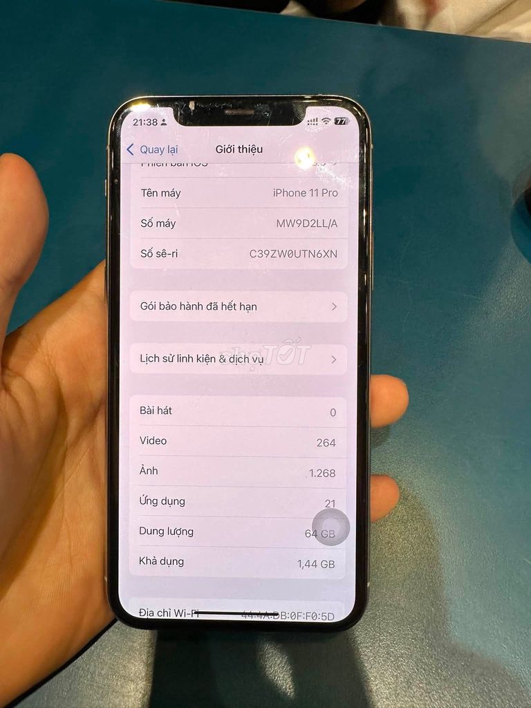 Apple iPhone 11 Pro 64GB Màn, viền trầy. Mua bán Điện thoại tại Quận 10 Tp Hồ Chí Minh được đăng bởi Hội Đồ Điện Tử hình 1
