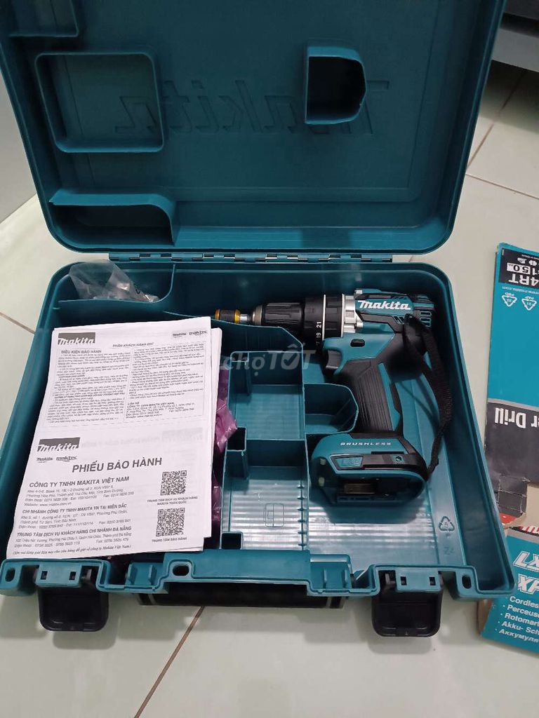 Máy khoan búa Makita DHP484RT. Mua bán Đồ chuyên dụng, Giống nuôi trồng tại Thành phố Dĩ An Bình Dương được đăng bởi Quang Anh hình 1