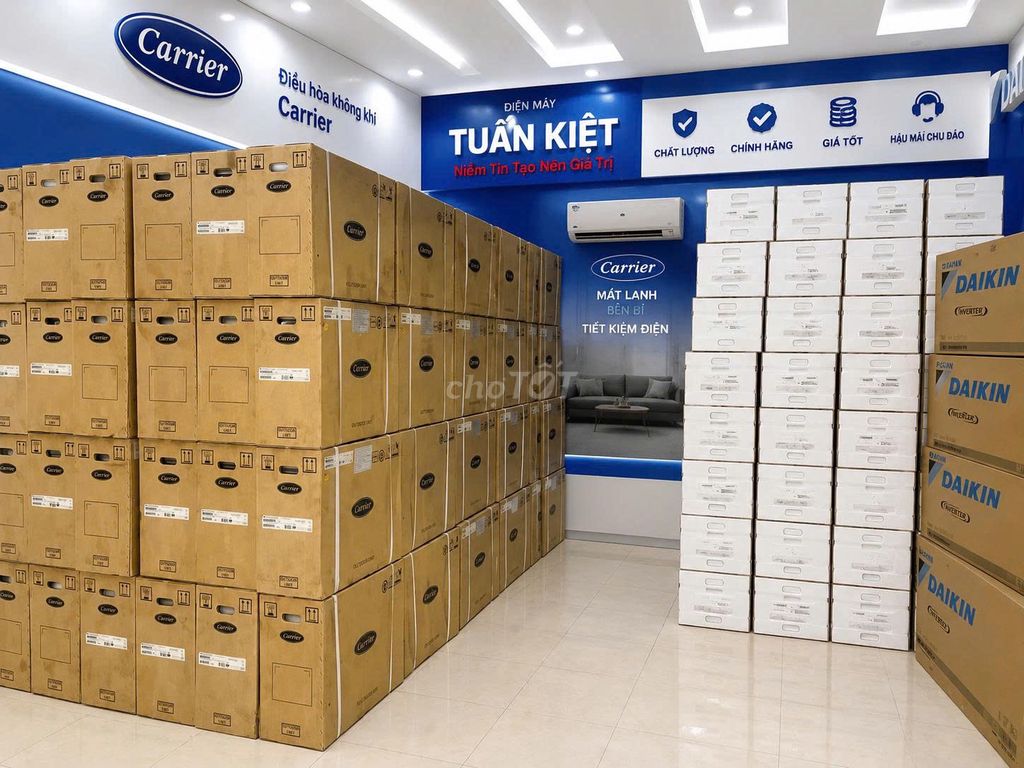 Máy lạnh Carrier Inverter 1HP Trắng. Mua bán Máy lạnh, điều hoà tại Huyện Bình Chánh Tp Hồ Chí Minh được đăng bởi Điện Máy Tuấn Kiệt hình 1