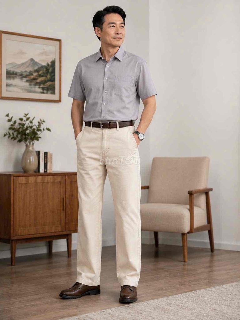 Quần kaki nam ống suông size 31. Mua bán Quần áo tại Thành phố Thủ Đức Tp Hồ Chí Minh được đăng bởi HanghieuOUTLET  hình 1