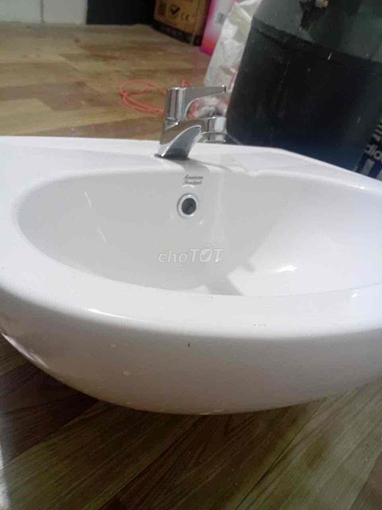 cầu và lavabo American standan vòi lạnh