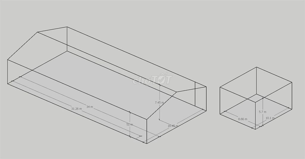 Mặt bằng nhà xưởng tổng 580m2 đường Phạm Hữu Lầu, Quận 7