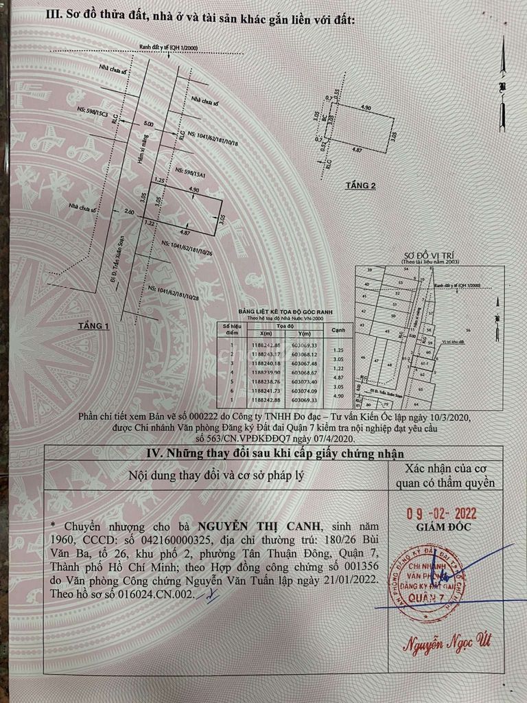 3,2 X6 nhà một trệt một lầu chính chủ bán