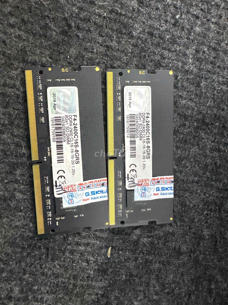 RAM G.SKILL F4-2400C16S-8GRS 8GB DDR4. Mua bán Linh kiện (RAM, Card...) tại Quận Gò Vấp Tp Hồ Chí Minh được đăng bởi ngọc trang hình 1