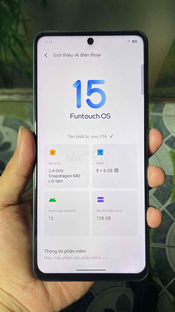 VIVO Y36 ram8+8/128gb. Mua bán Điện thoại tại Huyện Nhà Bè Tp Hồ Chí Minh được đăng bởi Trần Hoàng Kính hình 1