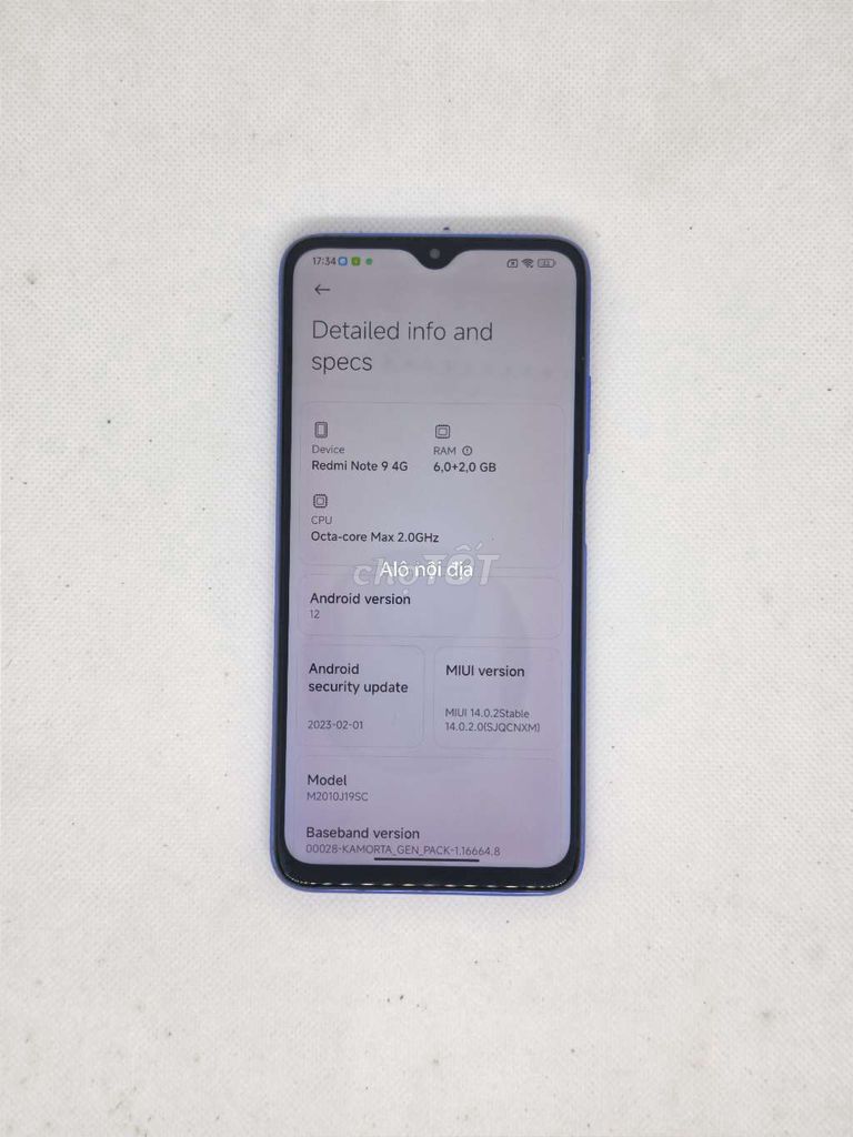 Xiaomi Redmi Note 9 4G 6/128 Xanh. Mua bán Điện thoại tại Quận Thanh Xuân Hà Nội được đăng bởi Đỗ Mạnh Nhuận hình 1