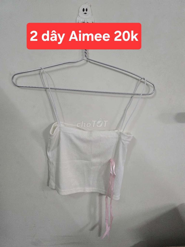 Áo hai dây Aimee Nữ Trắng Mềm mại. Mua bán Quần áo tại Thành phố Thủ Dầu Một Bình Dương được đăng bởi Hồng Anh hình 1