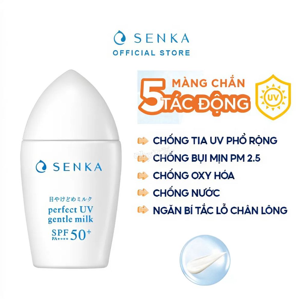 SENKA PERFECT UV GENTLE MILK–CHỐNG NẮNG HOÀN HẢO