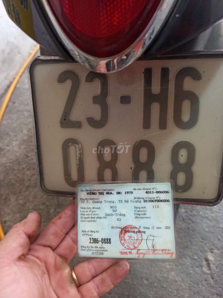 MIO NHẬP THÁI 2007 BS23H6-0888 XE ZIN A- Z ÊM ZU.. Mua bán Xe máy tại Quận Bình Tân Tp Hồ Chí Minh được đăng bởi LÊ TRUNG VIỄN. hình 18