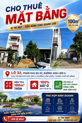 CHÍNH CHỦ CHO THUÊ MẶT BẰNG - VỊ TRÍ ĐẸP TẠI ĐÀ NẴNG