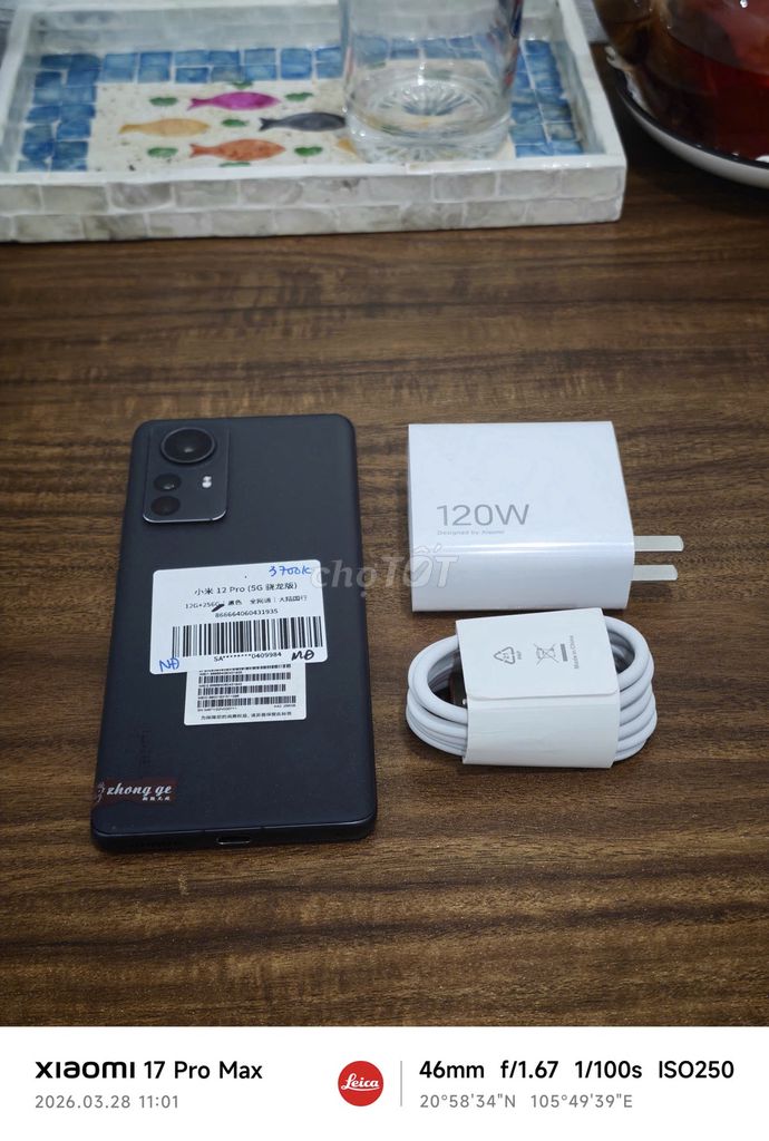 Xiaomi Mi 12 Pro 5G 12/256 Đen Q.TẾ sạc120w có COD. Mua bán Điện thoại tại Quận Hoàng Mai Hà Nội được đăng bởi Trần Ngọc Hiếu hình 1