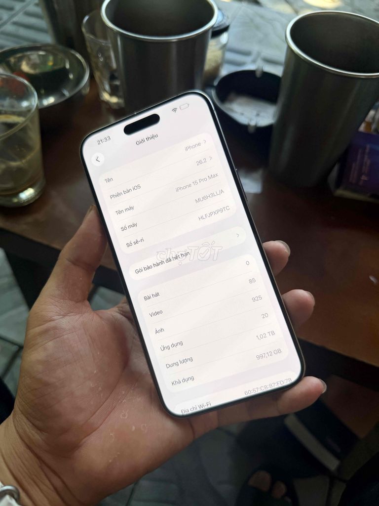 Apple iPhone 15 Pro Max 1TB Titan tự nhiên Đã sử d. Mua bán Điện thoại tại Quận Ngũ Hành Sơn Đà Nẵng được đăng bởi Nghĩa  hình 1