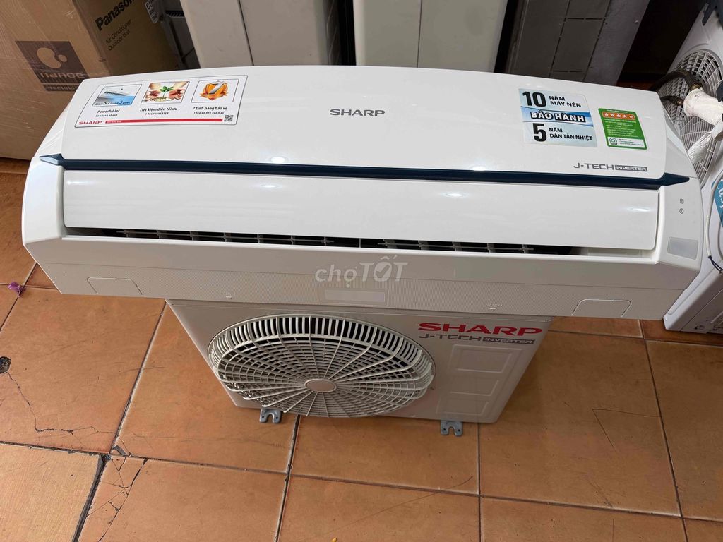 Máy lạnh Sharp J-tech inverter 1hp máy zin đẹp. Mua bán Máy lạnh, điều hoà tại Quận Bình Thạnh Tp Hồ Chí Minh được đăng bởi Công Ty TNHH TM DV VT Kỹ Thuật  Hoàng Phúc hình 1
