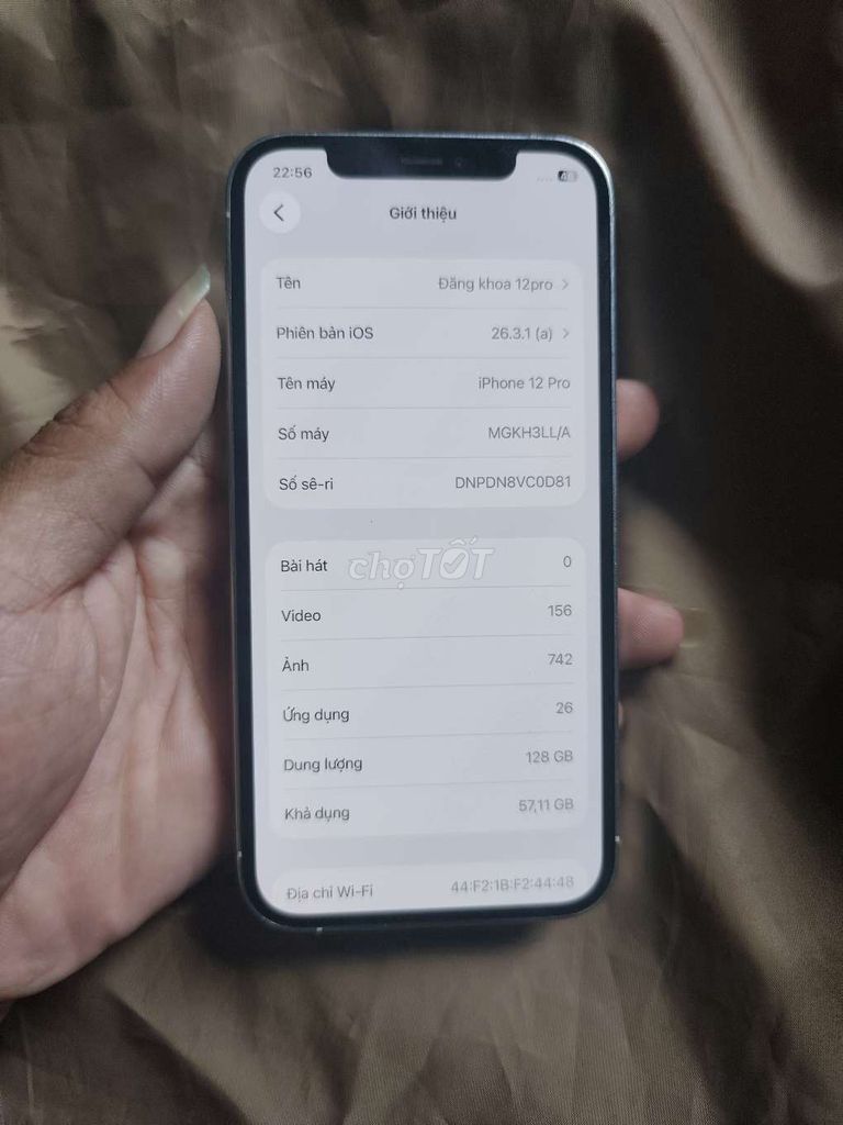 Apple iPhone 12 Pro 128GB Trắng Đã qua sử dụng. Mua bán Điện thoại tại Quận 12 Tp Hồ Chí Minh được đăng bởi nnh hình 1