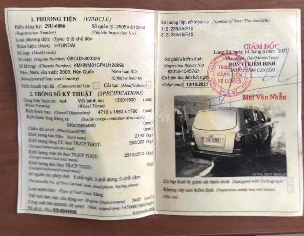 Bán phụ tù.ng Hyundai Terracan 2003. Mua bán Ô tô tại Thành phố Thủ Đức Tp Hồ Chí Minh được đăng bởi Bán xe hình 18