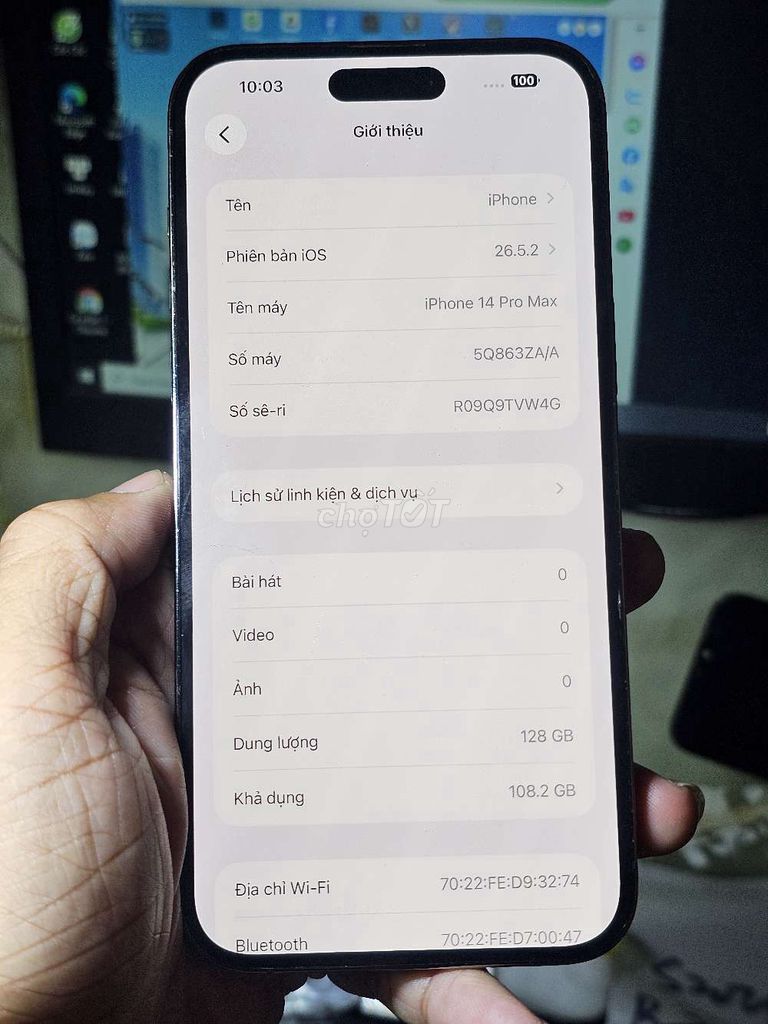 iPhone 14 Pro Max 128GB Tím 98% giá rẻ . Mua bán Điện thoại tại Quận 8 Tp Hồ Chí Minh được đăng bởi Thiên Hòa mobile  hình 1