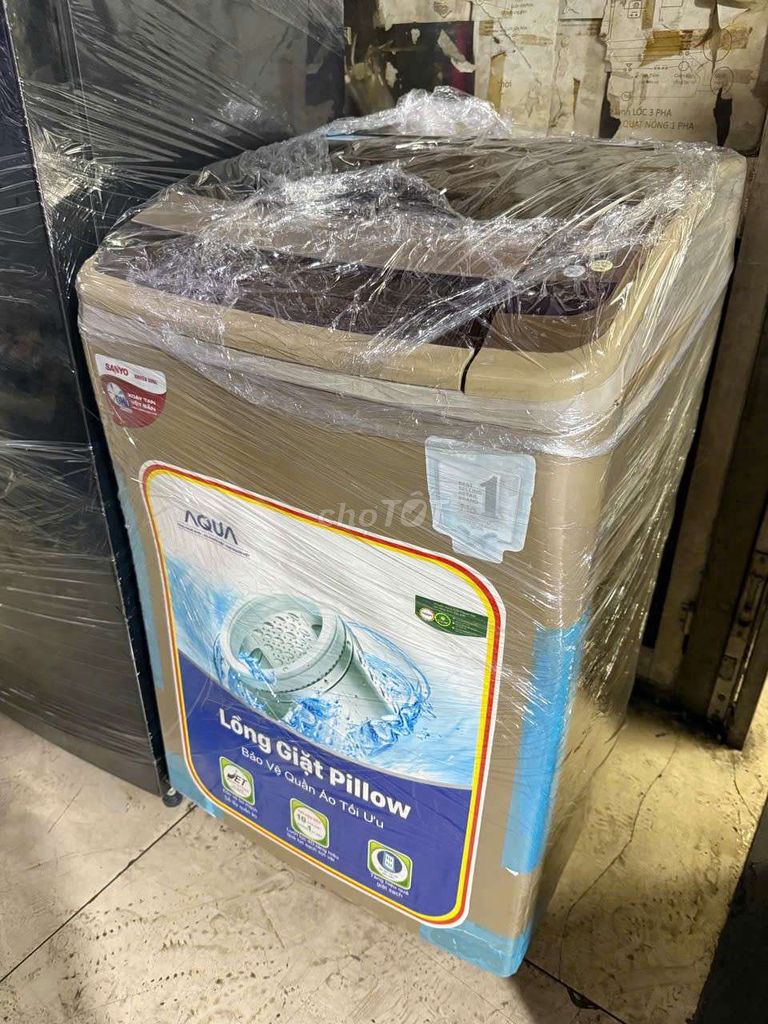 Máy giặt Sanyo 9kg Inverter Nâu. Mua bán Máy giặt tại Quận 7 Tp Hồ Chí Minh được đăng bởi Điện Lạnh Giá Tốt  hình 1