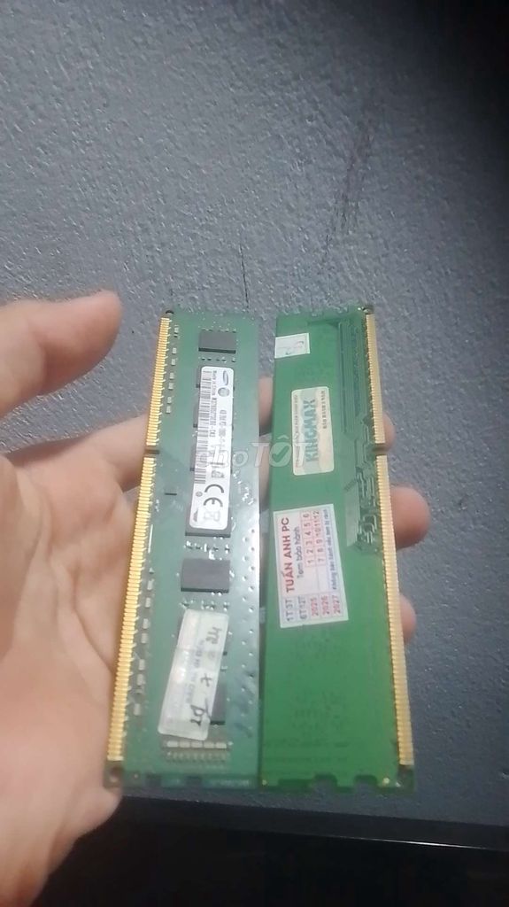2 Thanh Ram 4gb ddr 3 bus 1333. Mua bán Linh kiện (RAM, Card...) tại Huyện Phù Cát Bình Định được đăng bởi Hoàng Lê hình 1