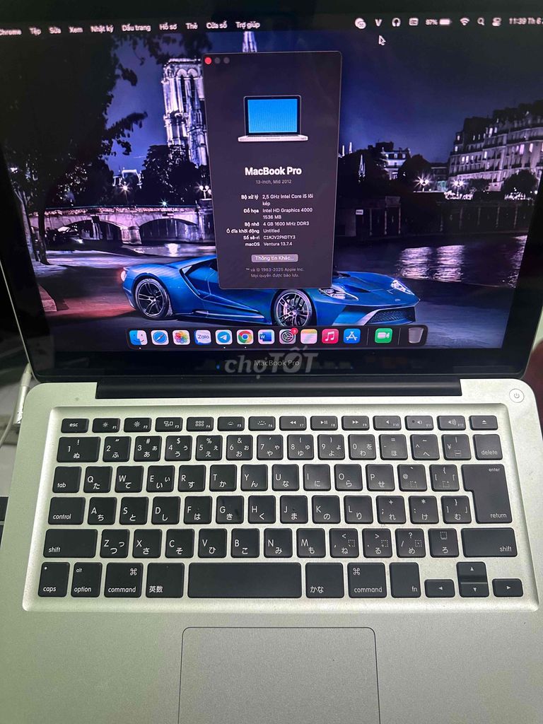 Apple MacBook Pro i5 4GB/128GB. Mua bán Laptop tại Huyện Hóc Môn Tp Hồ Chí Minh được đăng bởi Trung Hieu hình 1