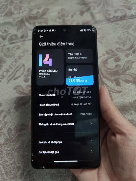 Xiaomi Redmi Note 10 Pro 128GB Đen. Mua bán Điện thoại tại Quận 1 Tp Hồ Chí Minh được đăng bởi Hội Đồ Điện Tử hình 1