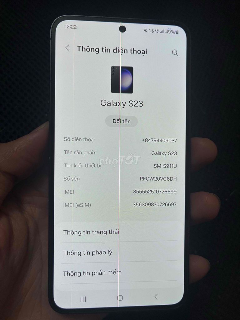 Samsung Galaxy S23 5G 128GB Đen bản Mỹ. Mua bán Điện thoại tại Thành phố Thủ Đức Tp Hồ Chí Minh được đăng bởi Công Đạt hình 1