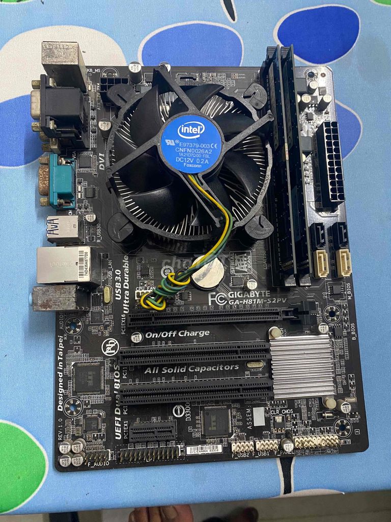 Bo mạch chủ Gigabyte H81 i5 4460 8GB. Mua bán Linh kiện (RAM, Card...) tại Huyện Phú Tân An Giang được đăng bởi Vo Phước Nguyên hình 1