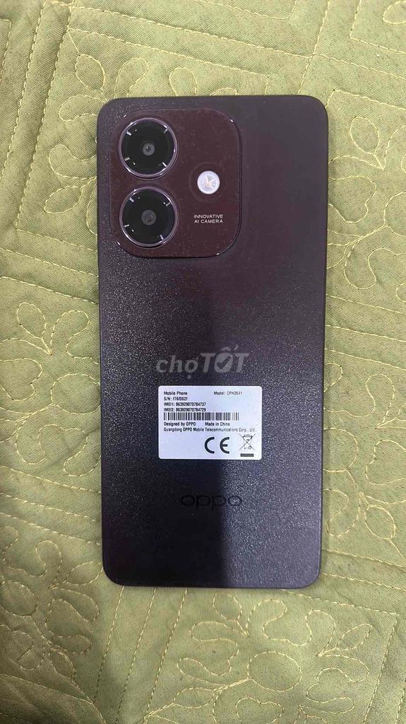Oppo A3x 128GB Đen 99% mới. Mua bán Điện thoại tại Huyện Quốc Oai Hà Nội được đăng bởi Ngọc hình 1