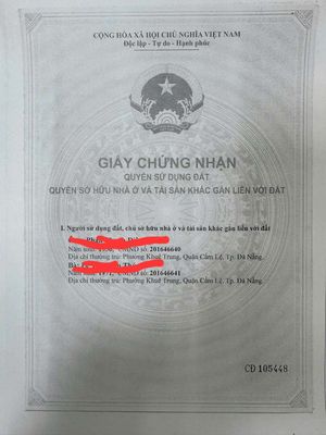 Bán nhà MT đường 10.5. Mua bán nhà ở tại Quận Cẩm Lệ Đà Nẵng được đăng bởi linh