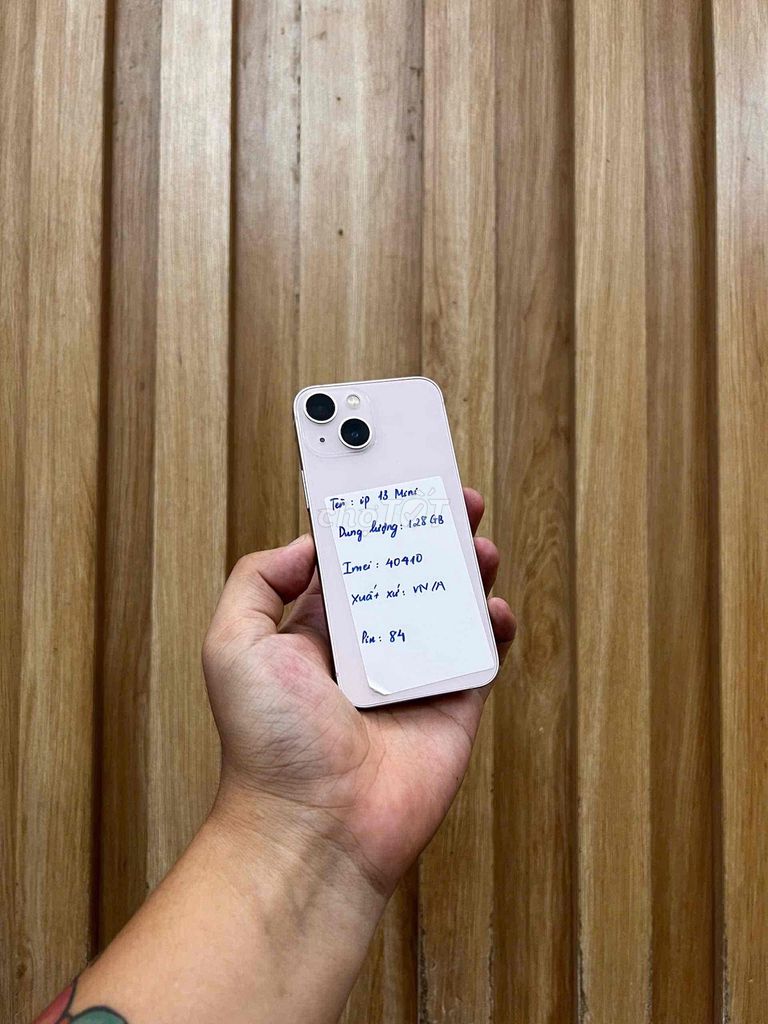 Apple iPhone 13 mini 128GB Hồng 84%. Mua bán Điện thoại tại Quận Đống Đa Hà Nội được đăng bởi HaNoiMobile HT  hình 1