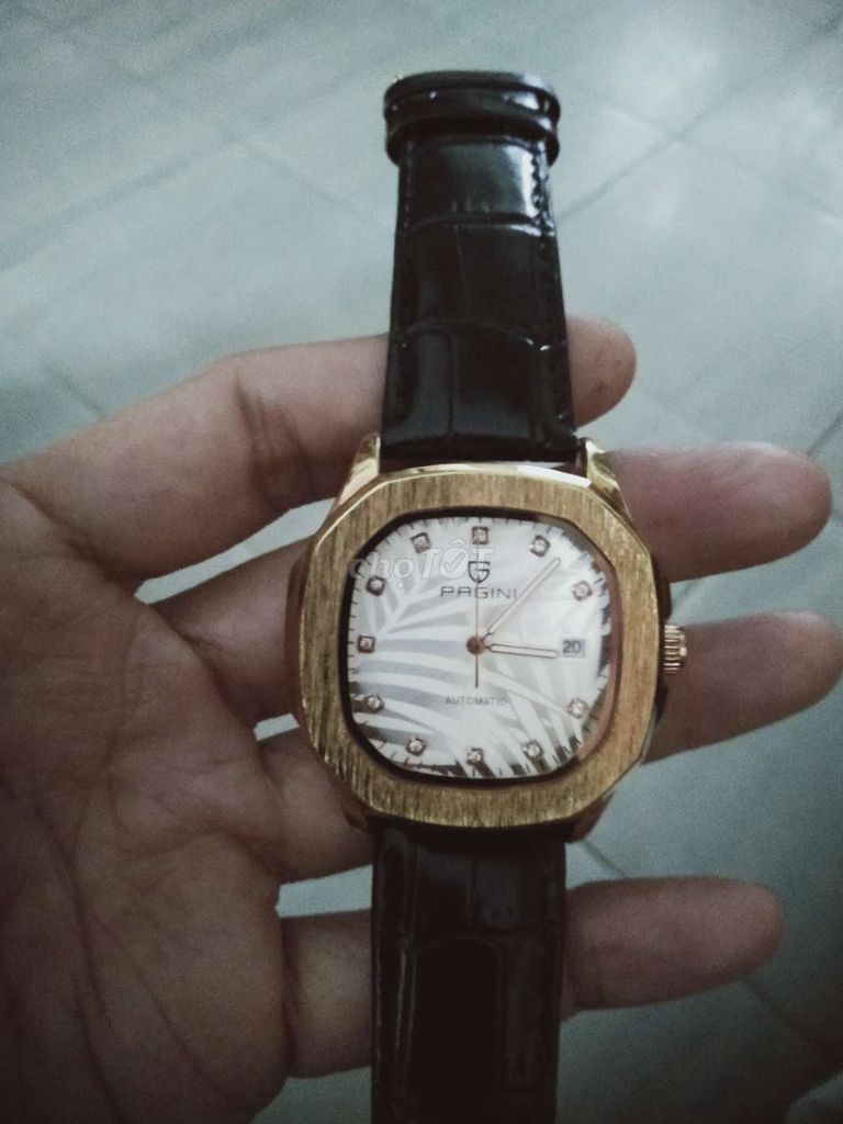 Đồng hồ Pagini Unisex Vàng Đen Thép Da 40mm. Mua bán Đồng hồ tại Quận Liên Chiểu Đà Nẵng được đăng bởi anh nam hình 1
