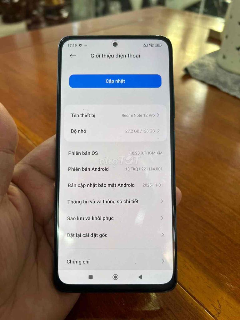 Xiaomi Redmi Note 12 Pro 128GB Xanh. Mua bán Điện thoại tại Quận Gò Vấp Tp Hồ Chí Minh được đăng bởi Hoàng Lợi hình 1
