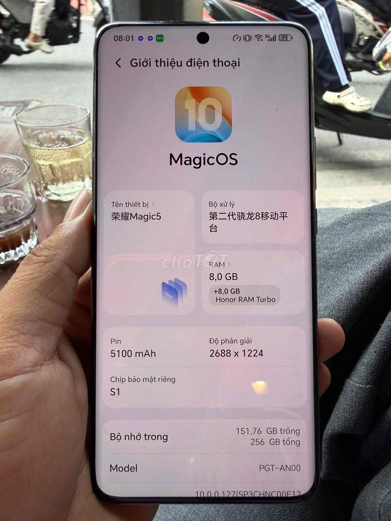 Honor Magic5 256GB Đen. Mua bán Điện thoại tại Quận Bình Thạnh Tp Hồ Chí Minh được đăng bởi Trần Hữu Quang hình 1