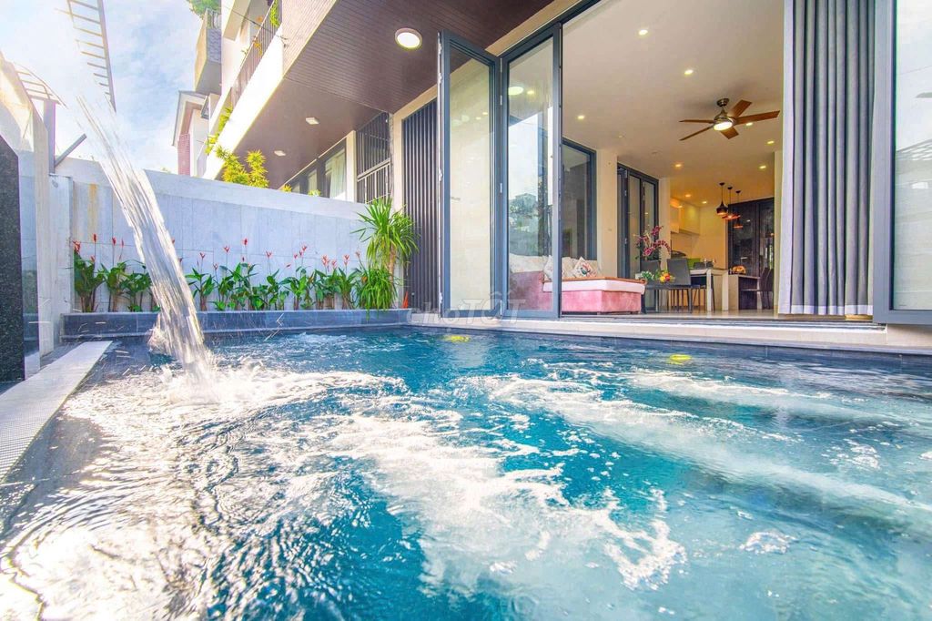 🇻🇳CHO THUÊ BIỆT THỰ RỘNG -ĐƯỜNG  PHAN BÁ VÀNH - HỒ BƠI -9 PHÒNG - 10wc 