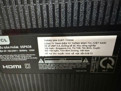 Google Tivi TCL 4K 55 inch( 55P638) 99%. Mua bán Tivi, Âm thanh tại Quận Tân Bình Tp Hồ Chí Minh được đăng bởi hồ hoàng triều