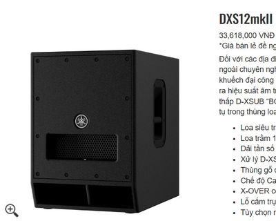 Sub/Loa trầm Yamaha DXS 12MKII - Sub chuyên nghiệp. Mua bán Tivi, Âm thanh tại Quận 12 Tp Hồ Chí Minh được đăng bởi Duc Thien
