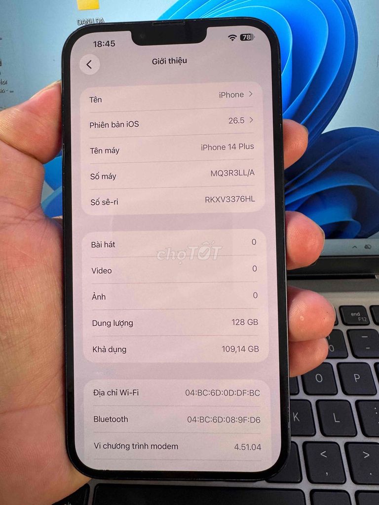 iPhone 14 Plus 128GB Đen. Mua bán Điện thoại tại Quận 6 Tp Hồ Chí Minh được đăng bởi QUỐC THIÊN BÁN GÓP 0 ĐỒNG  hình 1