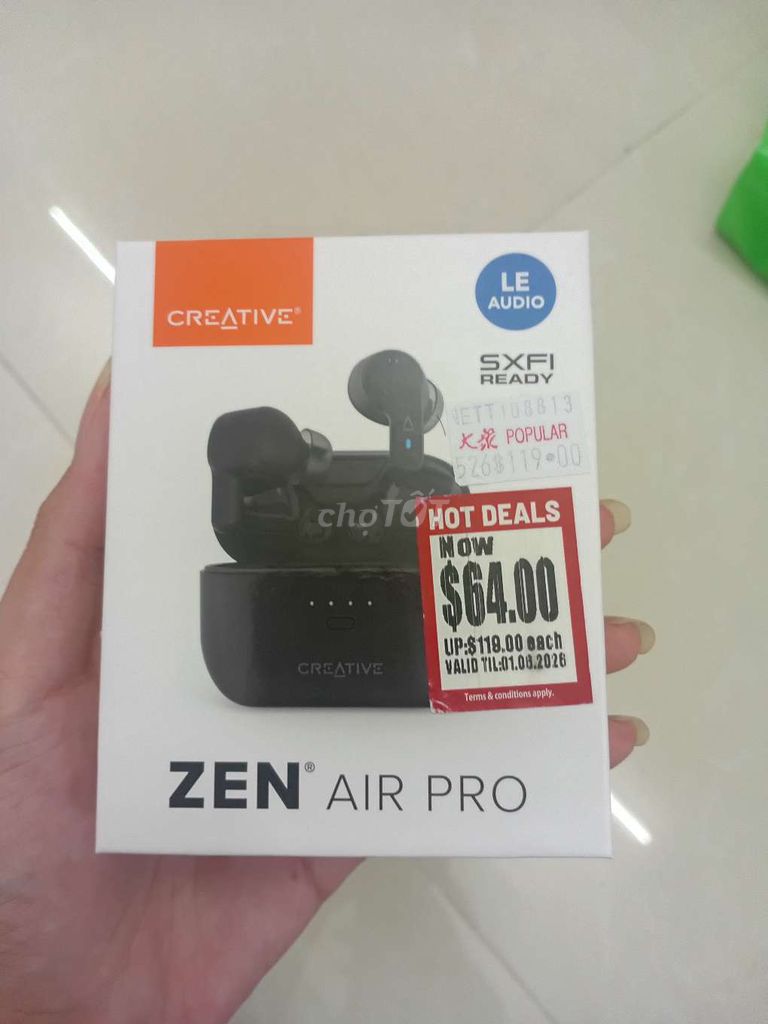 Tai nghe Creative EF1090 Đen. Mua bán Tivi, Âm thanh tại Thành phố Vũng Tàu Bà Rịa - Vũng Tàu được đăng bởi Trung hải hình 1