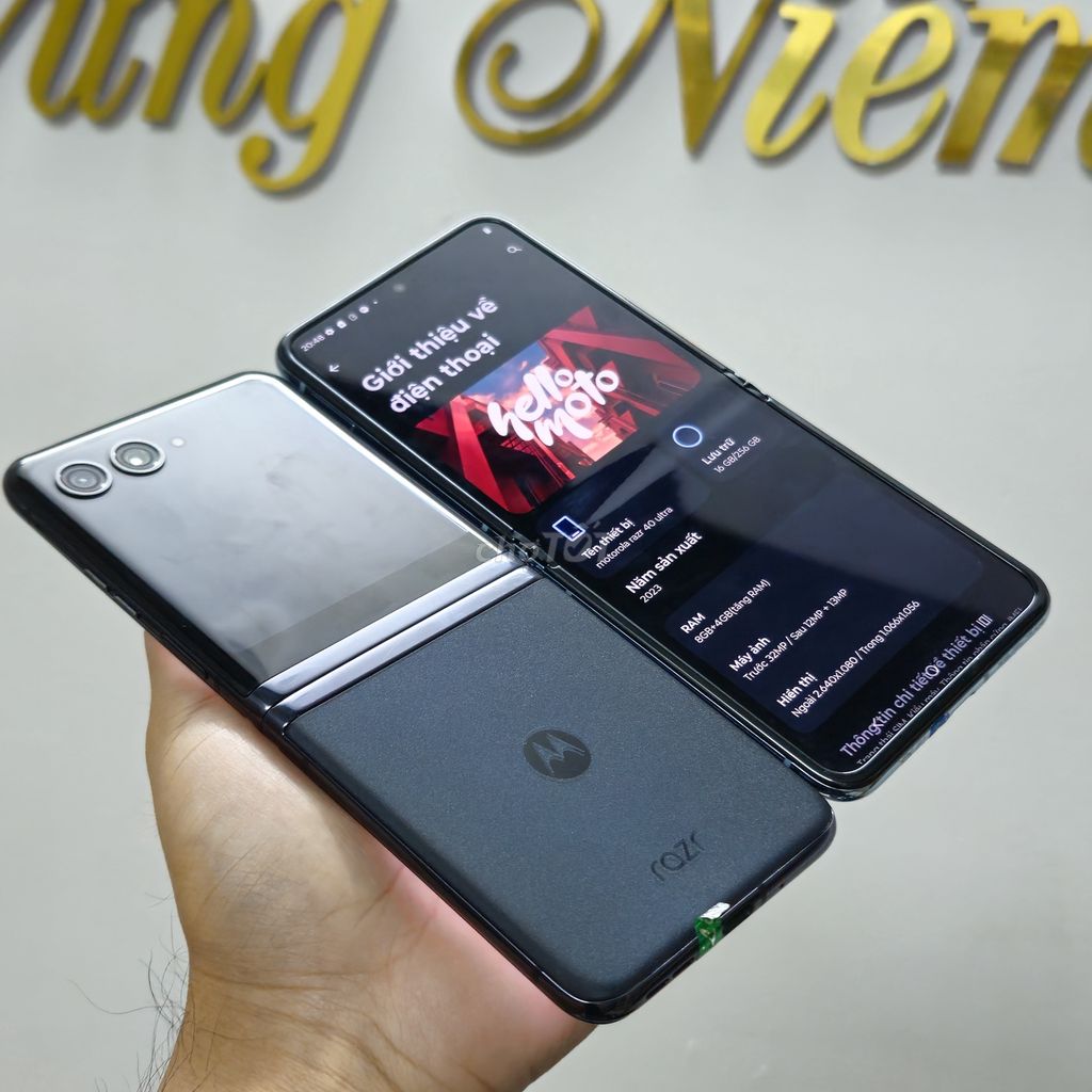 Motorola Razr 40 Ultra 256GB zin đẹp bh 6 tháng. Mua bán Điện thoại tại Quận Thanh Khê Đà Nẵng được đăng bởi Cửa hàng Zinphones  hình 1