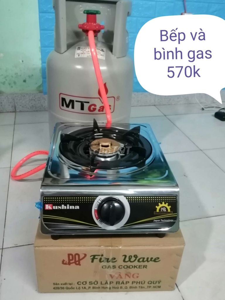 Bếp và bình gas như hình giá 570k