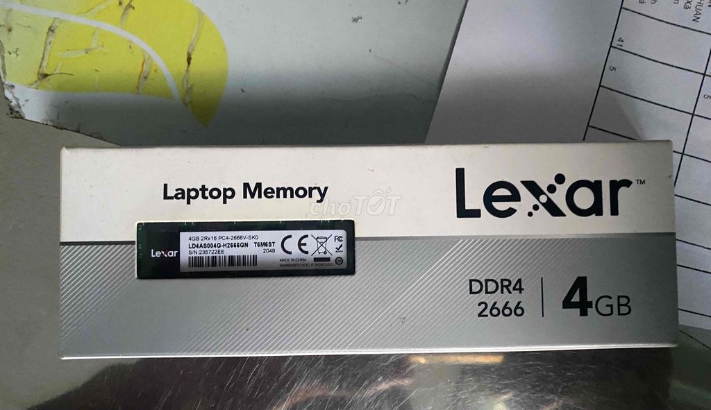 RAM laptop Lexar 4GB DDR4 2666MH. Mua bán Linh kiện (RAM, Card...) tại Quận 7 Tp Hồ Chí Minh được đăng bởi tuan hình 1