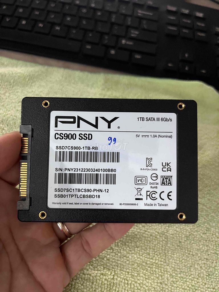 PNY CS900 SSD 1TB 2.5 inch Đã qua sử dụng. Mua bán Linh kiện (RAM, Card...) tại Thành phố Thuận An Bình Dương được đăng bởi Binh Nguyên hình 1