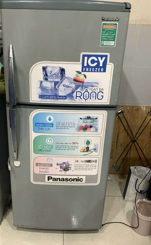 Tủ lạnh Panasonic Xám Nhỏ gọn. Mua bán Tủ lạnh tại Huyện Nhà Bè Tp Hồ Chí Minh được đăng bởi Duyen Th hình 1