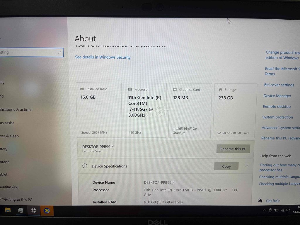 Dell Inspiron 15 5420 i7-1185G7 8GB/256GB Bạc. Mua bán Laptop tại Quận 1 Tp Hồ Chí Minh được đăng bởi Phương hình 1