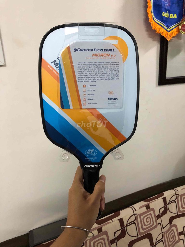 CẦN BÁN VỢT PICKLEBALL GAMMA MICRON 5.0 CHÍNH HÃNG