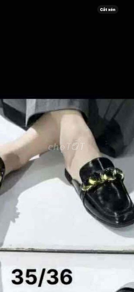 Giày bệt Charles & Keith Nữ Đen 36. Mua bán Giày dép tại Quận 6 Tp Hồ Chí Minh được đăng bởi Linh Tống hình 1