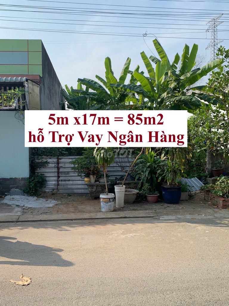 Sổ Hồng Riêng Công Nhận đủ 85m2 (Đất Thổ Cư 100%). KDC Trần Anh