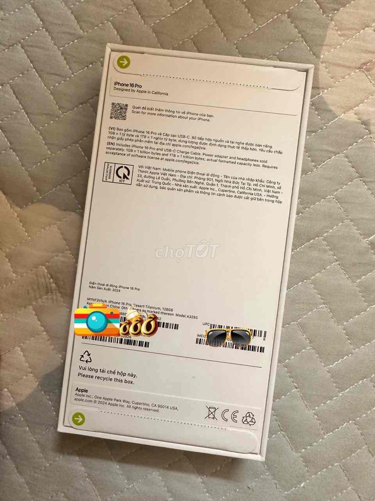 Bán Iphone 16 pro 128 nguyên seal