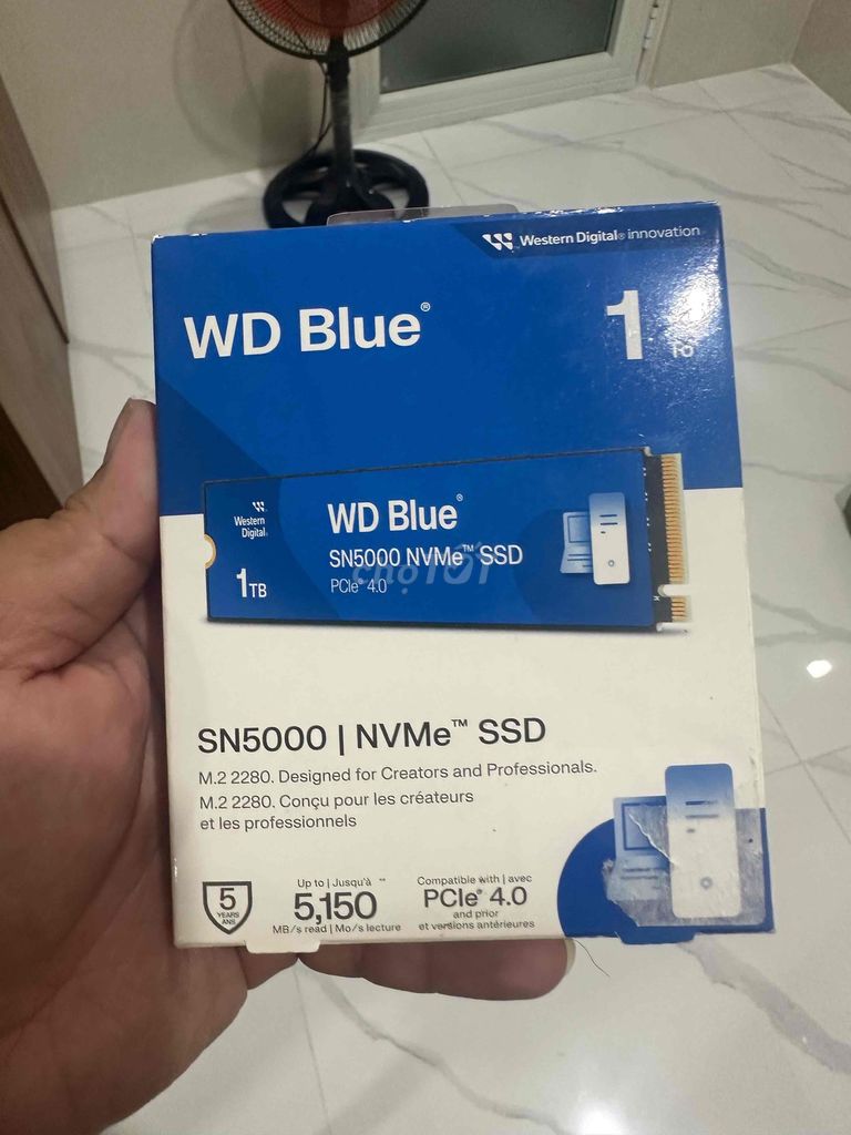 Ổ cứng SSD Western Digital WD Blue SN5000 1TB. Mua bán Linh kiện (RAM, Card...) tại Quận Cái Răng Cần Thơ được đăng bởi Sơn Mobile hình 1