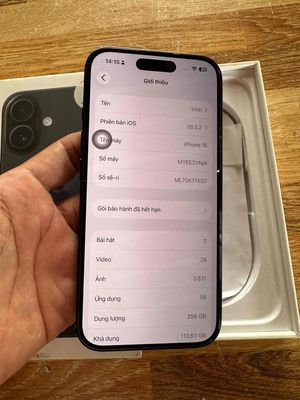 Apple iPhone 16 256GB Việt Nam Đã sử dụng